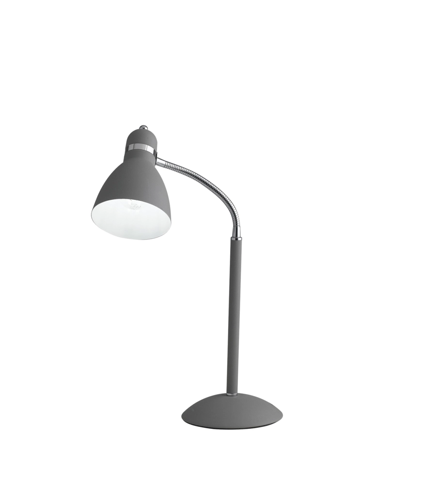 LUME "PEOPLE" IN METALLO GRIGIO CON DIFFUSORE ORIENTABILE, H 52 CM
